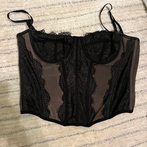 Urban Outfitters Black Lace Corset